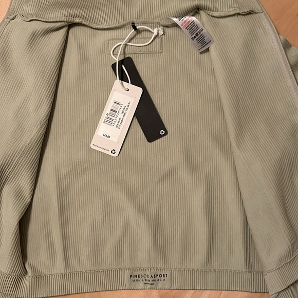 WOMEN'S PINK SODA SPORT RIBBED FULL ZIP JACKET. Size S-M - Picture 2 of 6